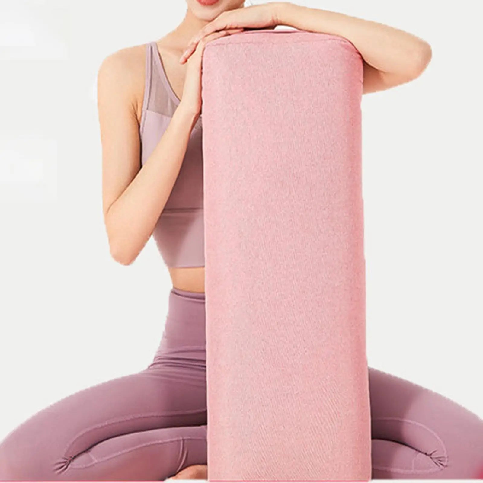 Professional Yoga Bolster with Carry Handle-1